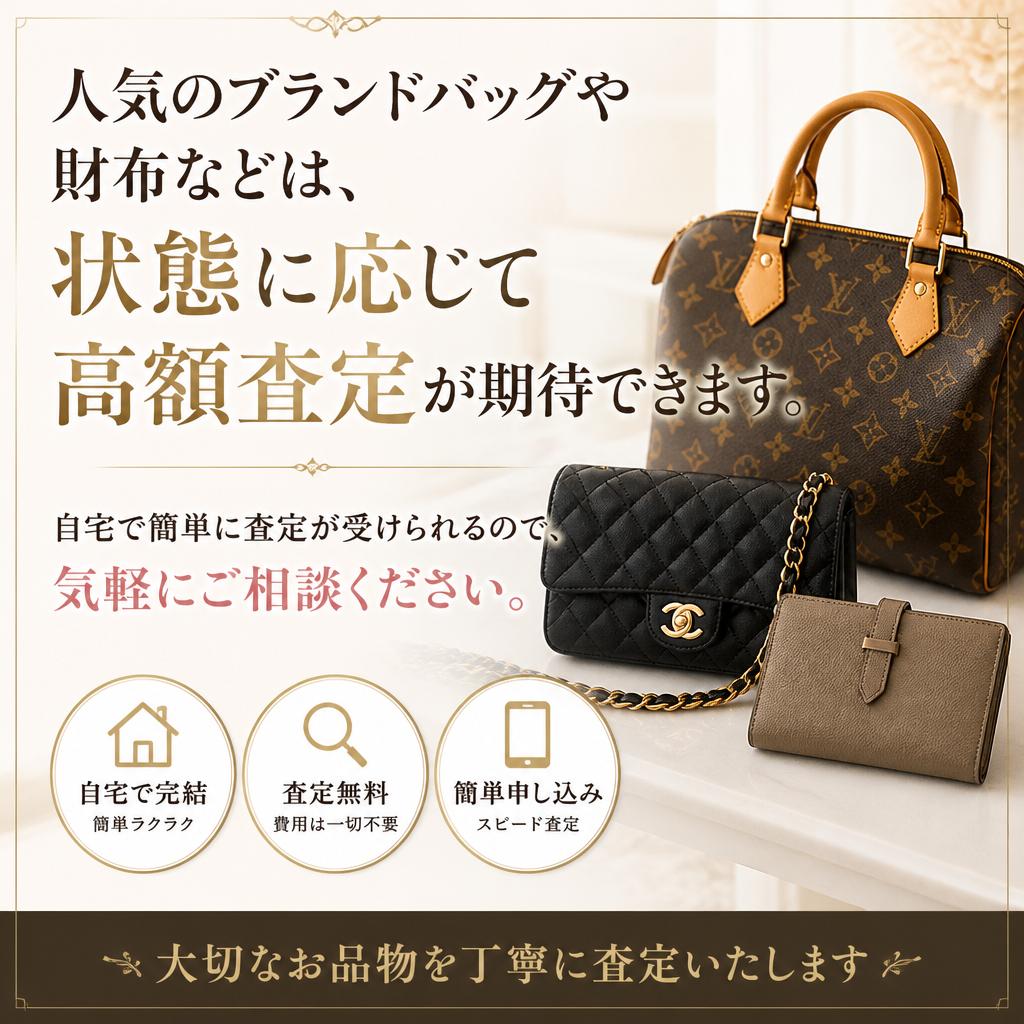 ブランドバッグを高額査定