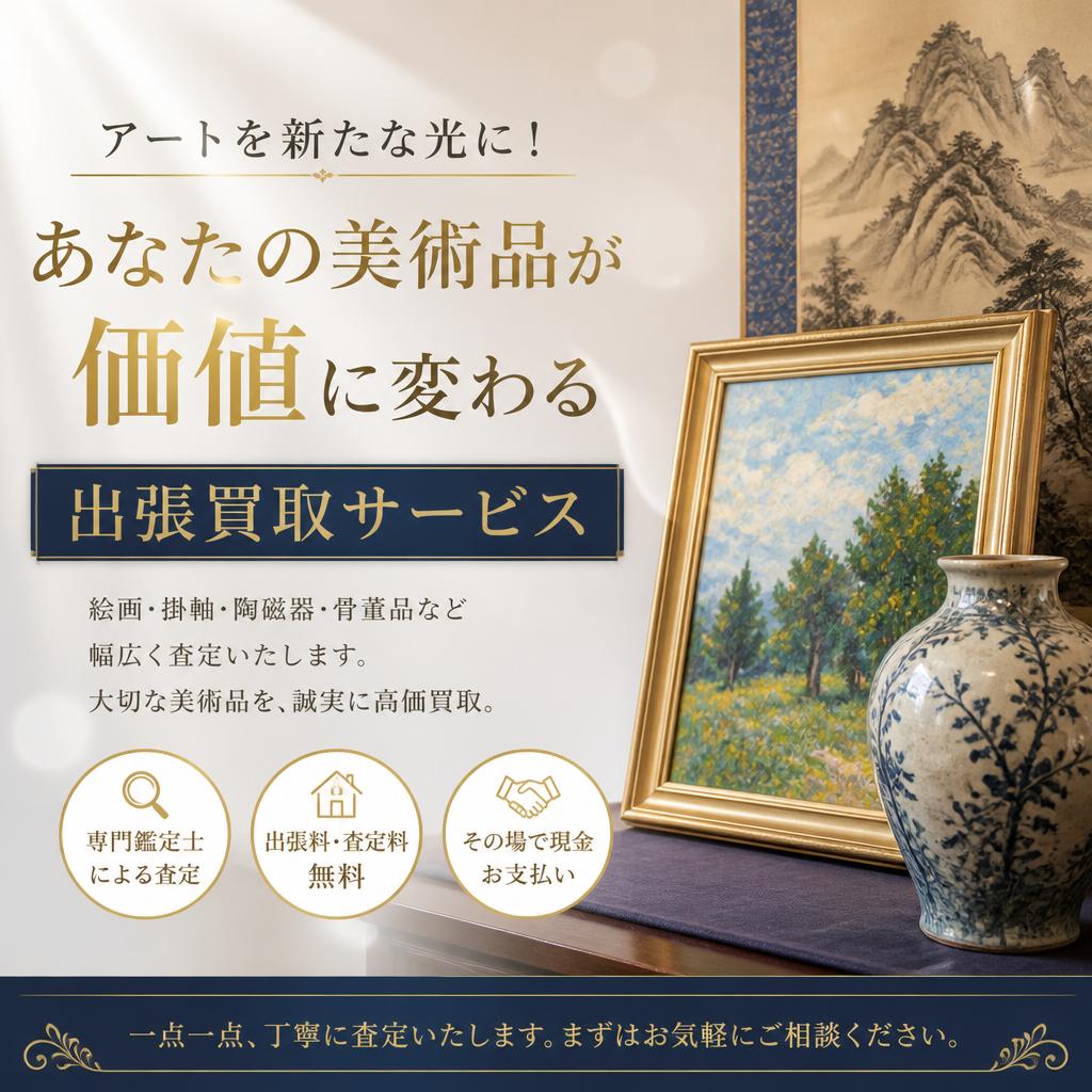 アートを新たな光に！美術品が価値に変わる出張買取サービス
