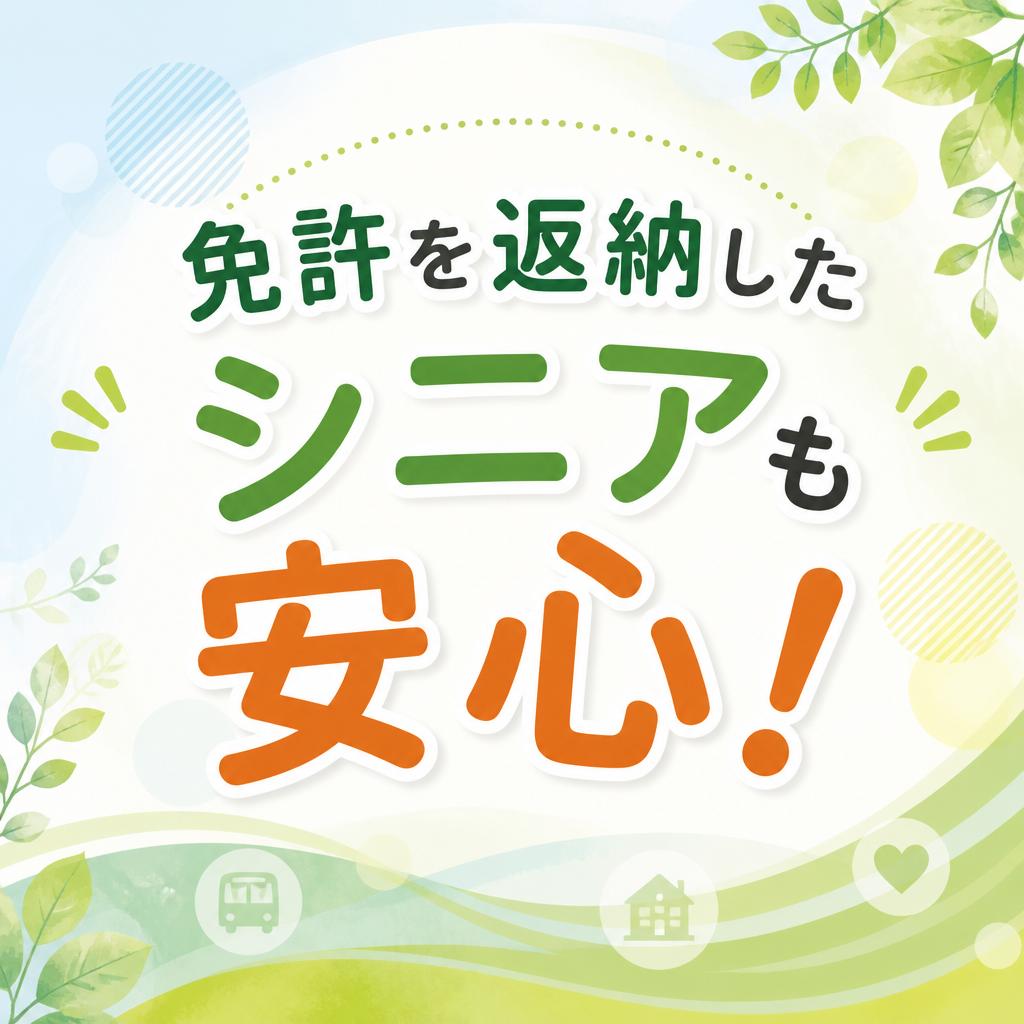 免許を返納したシニアも安心！