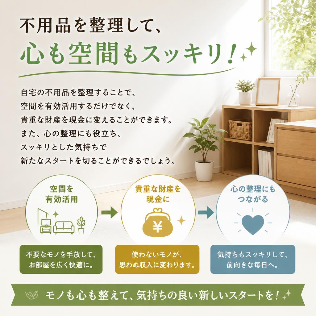 不用品整理で得られるメリット