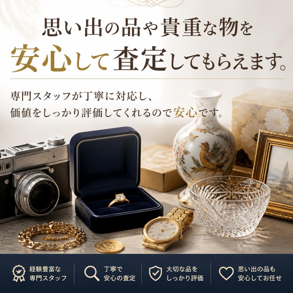 貴重品の評価を専門家にお任せ!